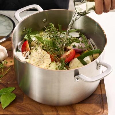 MAKO Genius 5-Ply 24cm Stock Pot with Lid