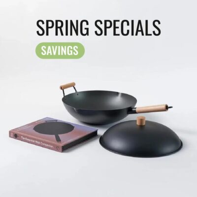 MAKO Black Steel 14 Wok Essentials Set