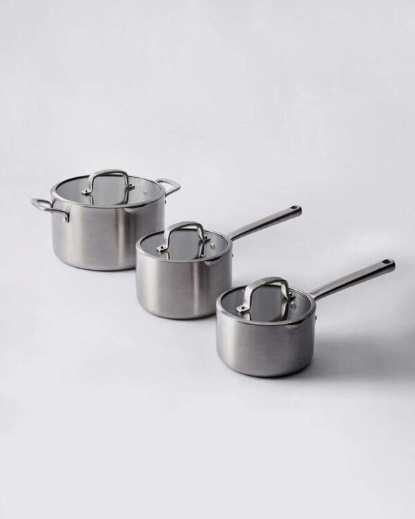 MAKO Genius 5-Ply Saucepan Set (3-piece)