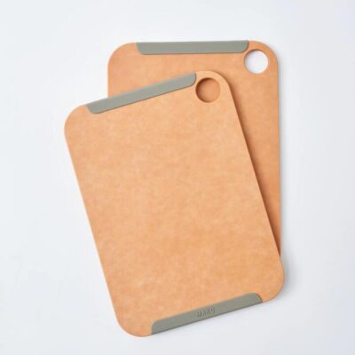 MAKO Non-Slip Wood Fibre Chopping Board  Small Set of 2