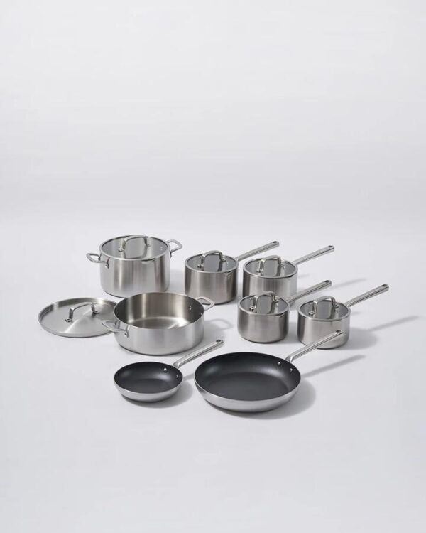 MAKO Genius 5-Ply Double Saucepans Set (8-piece)