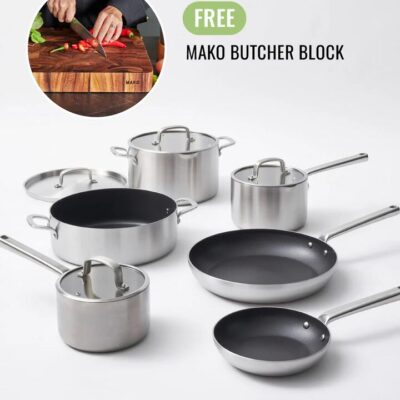 MAKO Genius 5-Ply Ultimate Non-Stick Set (6-piece)