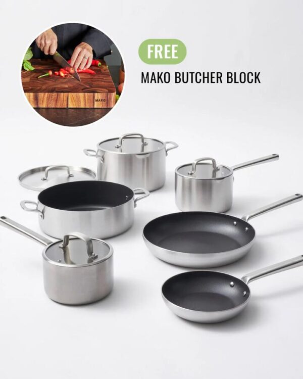 MAKO Genius 5-Ply Ultimate Non-Stick Set (6-piece)