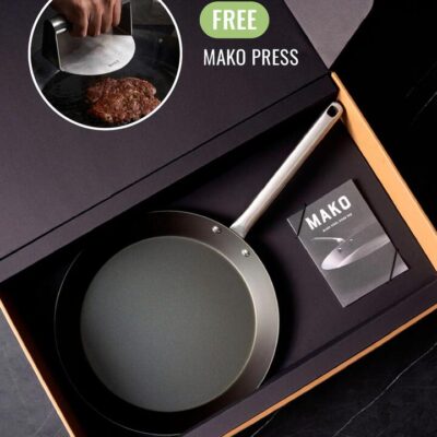 MAKO Black Steel Steak Pan