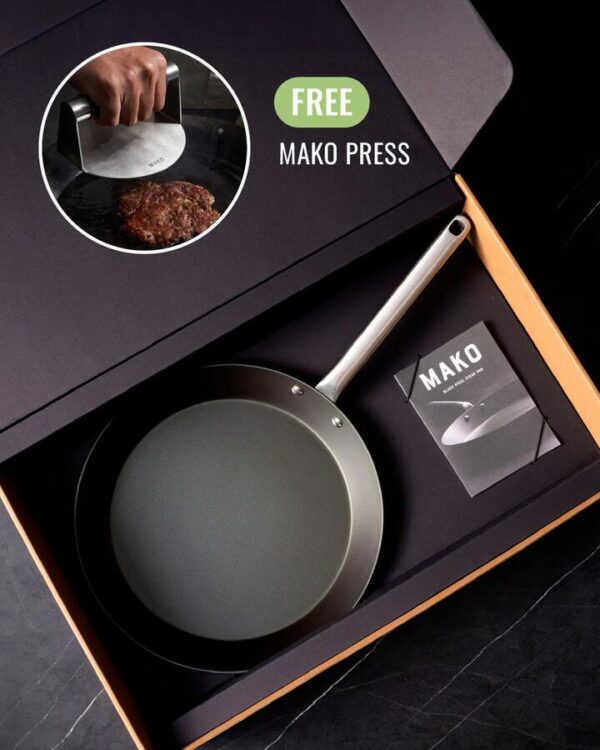 MAKO Black Steel Steak Pan
