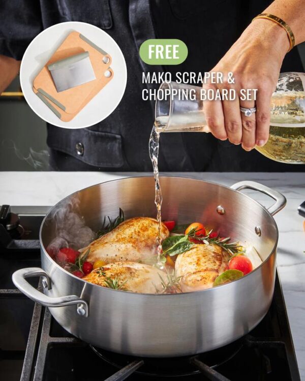 MAKO Genius 5-Ply 28cm Essential Pan With Lid