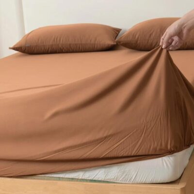 Bamboo Fitted Sheet - Terracotta, King