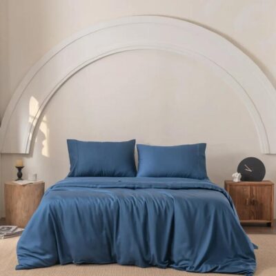 Bamboo Quilt Cover Set - Midnight, King