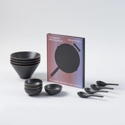 Wok Companion Cookbook & Noodle Bowl Set