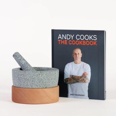 ANDY COOKS : THE COOKBOOK & Mortar and Pestle