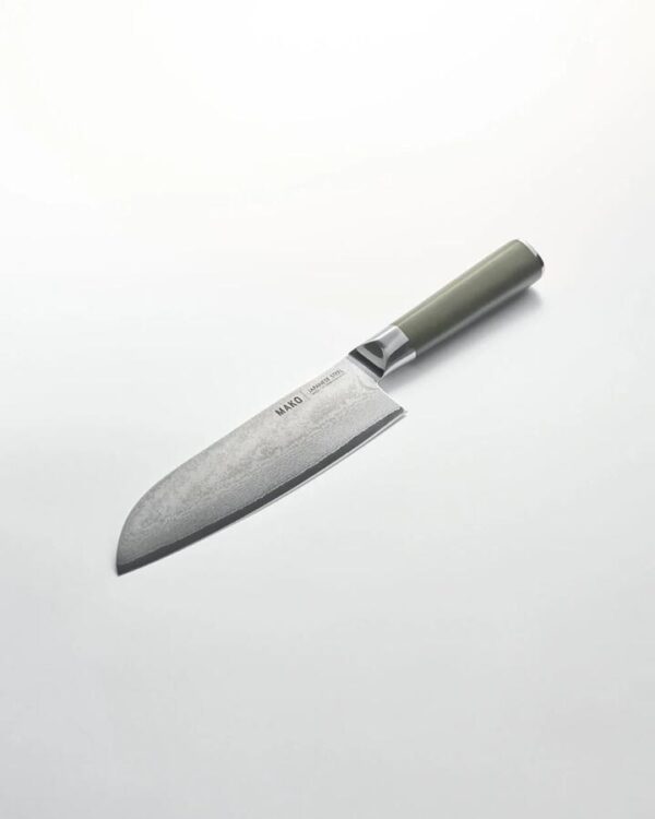 MAKO Japanese Steel Olive Green 7‚Ä≥ Santoku Knife