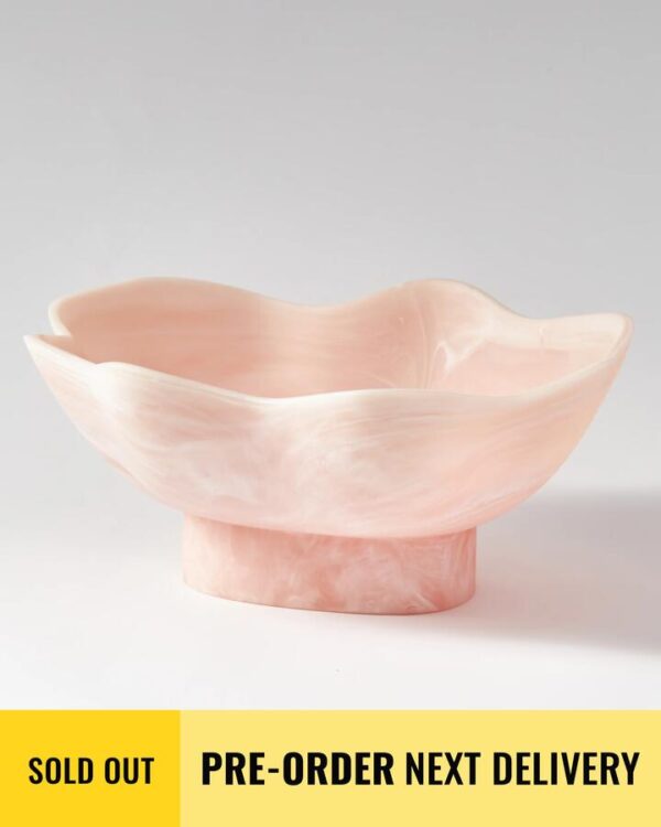 Maya Resin Footed Bowl - Blossom