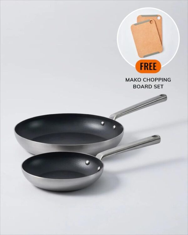 MAKO Genius 5-Ply Non-Stick 20cm & 30cm Frying Pan Duo